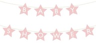 Banner s nápisom pre bábätko, svetloružové hviezdičky Banner s nápisom pre bábätko, svetloružové hviezdičky