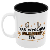 Hrnček SYN, syn, dieťa, ako darček, vo vnútri čierny Hrnček SYN, syn, dieťa, ako darček, vo vnútri čierny