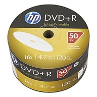 DVD+R Hewlett Packard 4,7 GB NA VYTLAČENIE 50 ks.