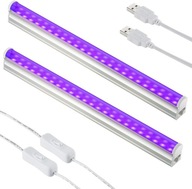 UV LED lampy 10W USB Blacklight 2ks