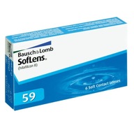 BAUSCH & LOMB SOFLENS 59 MESAČNÉ ŠOŠOVKY BC: 8,6 6 KS VÝKON -2,25