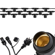 Girlanda OGRODOWA ŁAŃCUCH 15M do LED 15xE27 Girlanda OGRODOWA ŁAŃCUCH 15M do LED 15xE27