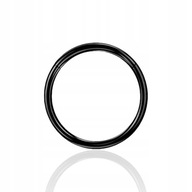 Titánová náušnica BLACK Clicker RING 1.0/8