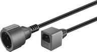 Kábel UPS, zásuvka typu F-Schuko do zástrčky C14, 0,2 m Kábel UPS, zásuvka typu F-Schuko do zástrčky C14, 0,2 m