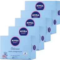 NIVEA Ošetrujúce mydlo BABY 5*100g NIVEA Ošetrujúce mydlo BABY 5*100g