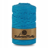 String tkaný s jadrovým makramom 5 mm 100 m modrý String tkaný s jadrovým makramom 5 mm 100 m modrý