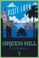 Sonic Visit Lush Green Hill Zone herný plagát nástenné plagáty 61x91,5