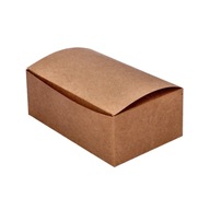Krabice, nádoby na potraviny, kraftový obal, 16 cm
