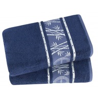 Turecké uteráky Bamboo 60% Set 2 kusy námornícka modrá 50x90 Turecké uteráky Bamboo 60% Set 2 kusy námornícka modrá 50x90