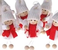 Prívesky Makoszki, vianoční trpaslíci pre deti