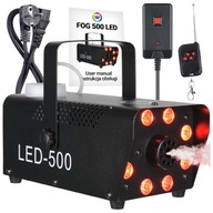 LIGHT4ME FOG 500 LED hmlovka s diaľkovým ovládaním, výkonný hmlový stroj