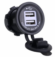 AUTONABÍJAČKA PRE VSTAVANÉ AUTO 12V 24V VOLTMETER 2XUSB 3.1A AUTONABÍJAČKA PRE VSTAVANÉ AUTO 12V 24V VOLTMETER 2XUSB 3.1A