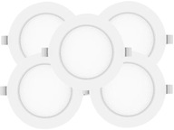 5x zapustený LED panel 12W držiak lampy 3000K pre závesný strop pre M-systém 5x zapustený LED panel 12W držiak lampy 3000K pre závesný strop pre M-systém