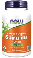 NOW Foods Spirulina Organic 500mg Imunita 200tab