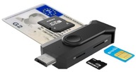 Micro-USB čítačka kariet vodiča, telefón s PROGRAMOM