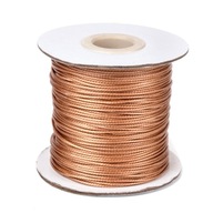 Voskovaný polyester, hnedá, 1 mm, asi 80 m/cievka Voskovaný polyester, hnedá, 1 mm, asi 80 m/cievka