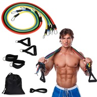 Sada 5 fitness expanderov, rúčok a madiel Sada 5 fitness expanderov, rúčok a madiel