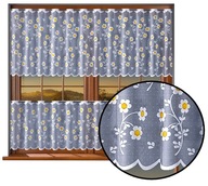 ZAZDROSTKA kuchynský záves do kuchyne DAISIES kvety maľované výška 70 cm ZAZDROSTKA kuchynský záves do kuchyne DAISIES kvety maľované výška 70 cm