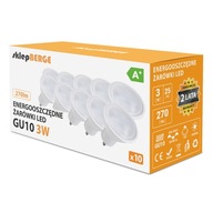 GU10 3W LED žiarovka (Sada 10 ks) Prémiovo ÚČINNÁ GU10 3W LED žiarovka (Sada 10 ks) Prémiovo ÚČINNÁ