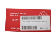 Systémové vložky pre 1 kľúč Delta GD6 na EXTERNÉ ozubené koleso Systémové vložky pre 1 kľúč Delta GD6 na EXTERNÉ ozubené koleso