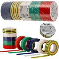 10x Izolačná páska 19mmx0,13mm Farba MIX 20m 10x Izolačná páska 19mmx0,13mm Farba MIX 20m