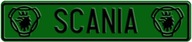 Tabuľa s vyrazeným logom SCANIA Tabuľa s vyrazeným logom SCANIA