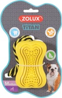 Hračka Zolux Psík, veľkosť M, žltá, so šnúrkou Hračka Zolux Psík, veľkosť M, žltá, so šnúrkou