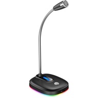 USB mikrofón k notebooku, LED RGB stolík USB mikrofón k notebooku, LED RGB stolík
