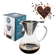 Dizajnová sklenená kanvica Altom s kávovarom na filtráciu 800 ml Dizajnová sklenená kanvica Altom s kávovarom na filtráciu 800 ml