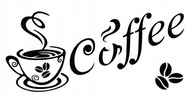 Samolepky na stenu s nápisom Coffee, samolepka Samolepky na stenu s nápisom Coffee, samolepka