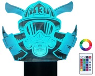 3D LED nočná lampa Hasič Hasičská gravírovanie 3D LED nočná lampa Hasič Hasičská gravírovanie