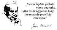 Nálepka na stenu s mottom citát Jána Pavla II Nálepka na stenu s mottom citát Jána Pavla II