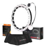 MAGNETICKÝ HULA HOP SET BIELY HHM16 S HMS POČÍTAČOM + PÁS NA SCHUDNUTIE