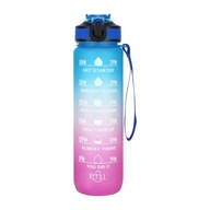 Modrofialová športová fľaša na vodu 1L Gy