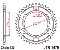 Zadné ozubené koleso Jt 241 48 Yamaha R6 03-10 Zadné ozubené koleso Jt 241 48 Yamaha R6 03-10