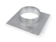 Spojka, príruba s plechom, základňa 180x180mm pre potrubie, rúrky SPIRO 125mm Spojka, príruba s plechom, základňa 180x180mm pre potrubie, rúrky SPIRO 125mm