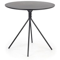 FONDI okrúhly stôl Ø80 matná čierna HALMAR do obývačky