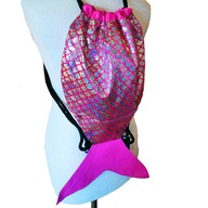 Sack Bag Školský batoh na topánky Mermaid Fish 3D