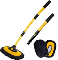 TELESKOPICKÁ KEFA NA UMÝVANIE AUTA 2 HLAVY MOP Z MIKROVLÁKNA TELESKOPICKÁ KEFA NA UMÝVANIE AUTA 2 HLAVY MOP Z MIKROVLÁKNA