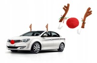 VIANOČNÁ DEKORÁCIA auta SOBIE rohy a červený nos Rudolfa