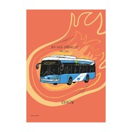 Plagát A4 Krakow Solaris bus Plagát A4 Krakow Solaris bus