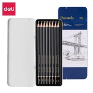 Sada skicovacích ceruziek DELI 2H, 2B, 4B, 6B, 8B, B, H, HB 8 kusov
