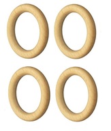 Drevené krúžky na makramé záclonovú tyč, 50 ks. Drevené krúžky na makramé záclonovú tyč, 50 ks.