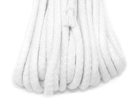 10mm PLETENÁ BAVLNENÁ Šnúrka PRE BIELE MACRAME 10mm PLETENÁ BAVLNENÁ Šnúrka PRE BIELE MACRAME