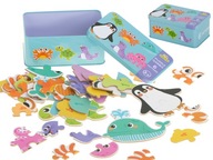 Puzzle plechovky s morskými živočíchmi 25 puzzle