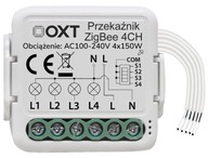 OXT mini reléový modul 4 ZigBee obvody TUYA