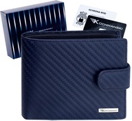 Pánska kožená peňaženka Kochmanski carbon RFID