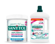 SANYTOL SADA TEKUTINY NA PRANIE 1L + ODSTRAŇOVAČ ŠKVRNOV BIELY 450 SANYTOL SADA TEKUTINY NA PRANIE 1L + ODSTRAŇOVAČ ŠKVRNOV BIELY 450