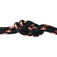 Polypropylénové lano 6mm Pletené lano ČIERNA 30m Polypropylénové lano 6mm Pletené lano ČIERNA 30m