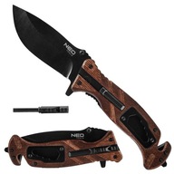 NEO SURVIVAL Nôž SKLADACÍ MULTIFUNKČNÝ 6V1 + PRVÝ 22CM 63-107 NEO SURVIVAL Nôž SKLADACÍ MULTIFUNKČNÝ 6V1 + PRVÝ 22CM 63-107